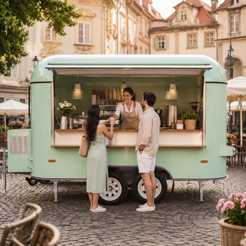 Camion de restauration mobile  - Mobile Coffee Van Equipment avis et prix